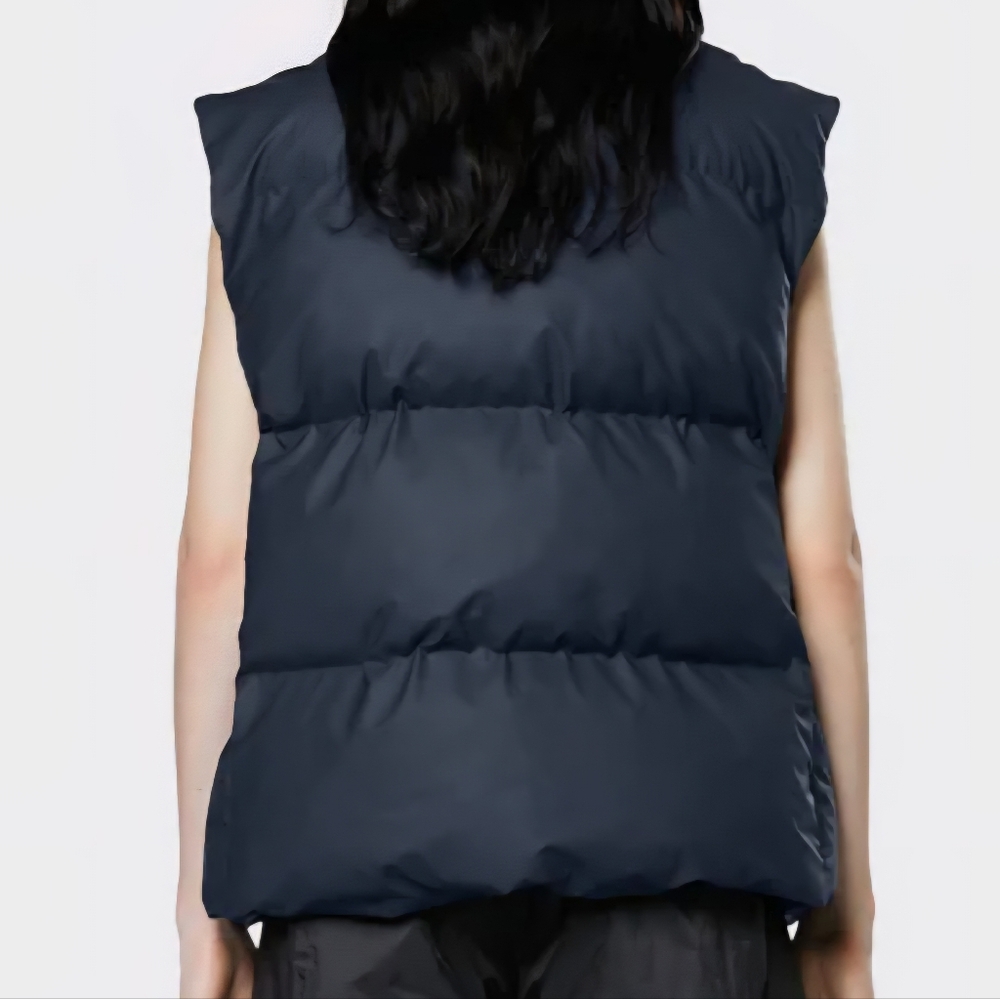 RAINS Insulated Puffer Vest ~NAVY ~MEDIUM **NEW - Picture 4 of 12